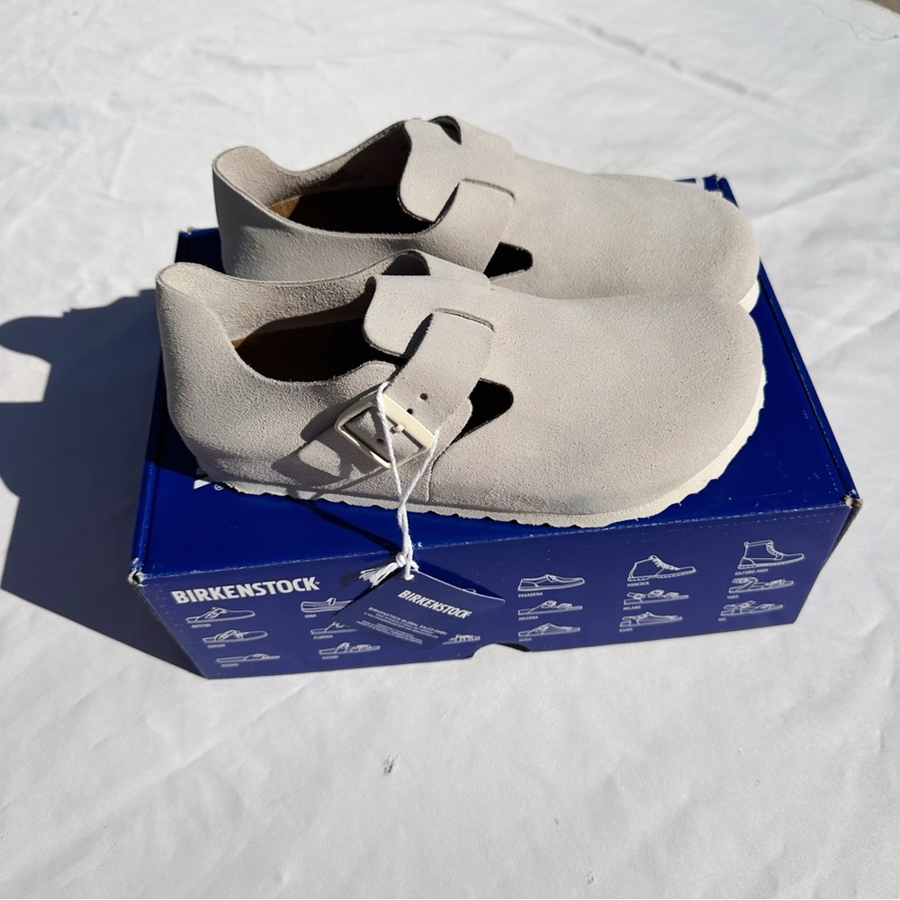 Birkenstock Women's Shoes in Light Gray